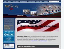 Tablet Screenshot of portsecurityusa.com
